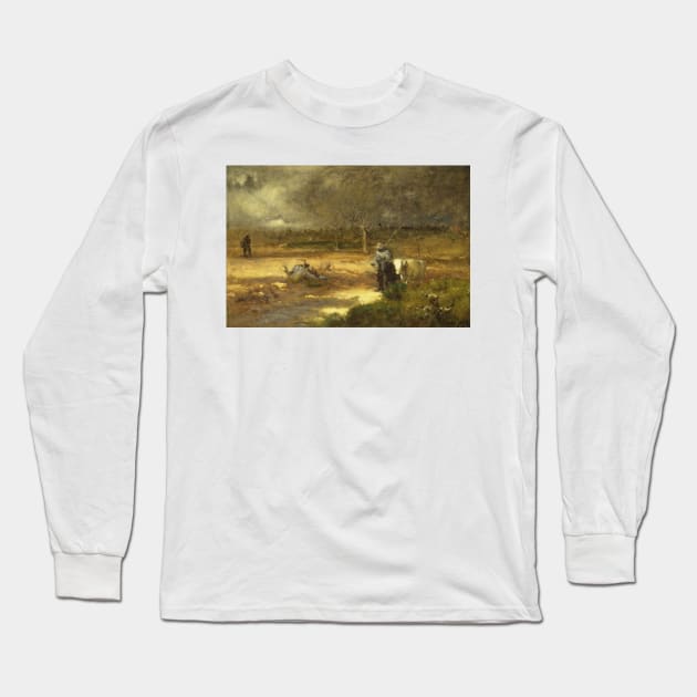 Homeward by George Inness Long Sleeve T-Shirt by Classic Art Stall